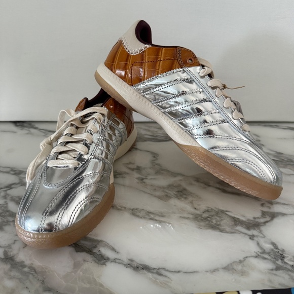 Adidas Originals Edition WALES BONNER Silver & Brown MN Samba Sneakers SZ US 7 - Picture 13 of 13